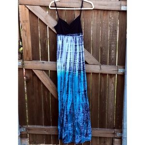 Tie Dye ombré Maxi Dress